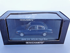 Minichamps 1:43; BMW 318 3-series (E21) dunkel blau 1975-83 in OVP