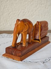 Vintage holz elefant 20cm - holz,