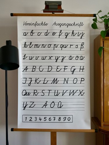Vintage schulwandkarte - vintage, |