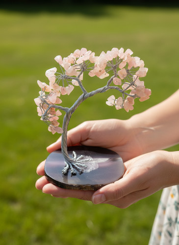 Handgefertigter rosenquarz - handgefertigter,