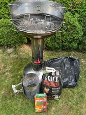 barbecook Säulengrill, Weber Schornstein, Holzkohle,  Anzünder und Abdeckung