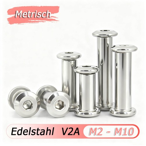 Hülsenmuttern edelstahl v2a - edelstahl,