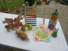 Ikea Rechenschieber,Holzpuzzle,Haus,Frosch,Schnecke, Garderobe,Tier zum Ziehen