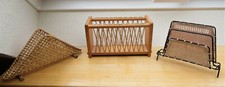 *DDR 60-70er Jahre/3 Briefhalter/Zettelhalter/Serviettenhalter/Holz-Bambus-Bast*
