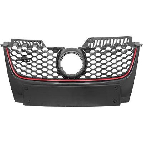 Kühlergrill schwarz rot - kühlergrill, schwarz/rot