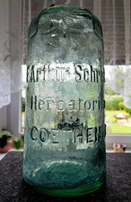 Flasche F. Arthur Schreiber Herbatorium Coethen i. A. Köthen Anhalt Likörfabrik