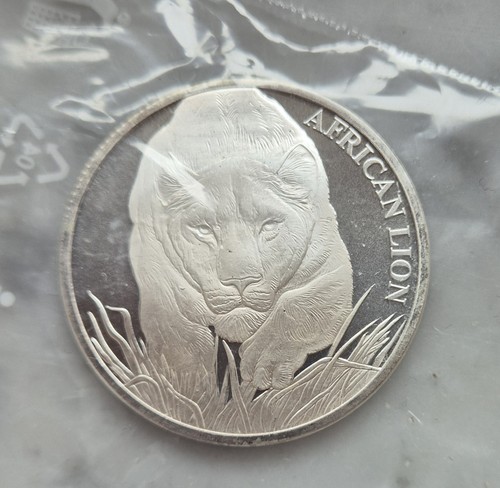African lion tchad 5 000 - lion, 5.000
