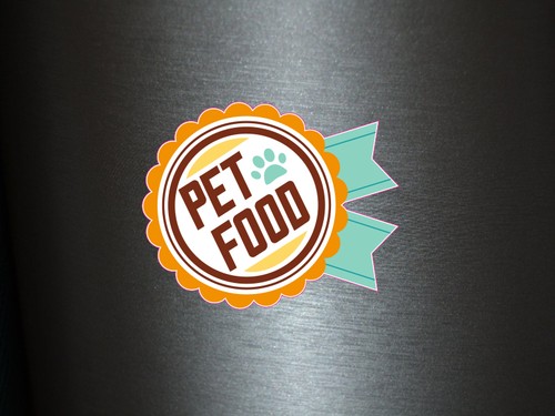 Aufkleber pet food - x,