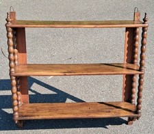 Hängeregal Bücherregal Wandregal Schnitzerei Gründerzeit Historismus Nussbaum