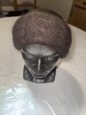 Stirnband Damen Angora Wolle 70% C&A Erbstück Braun