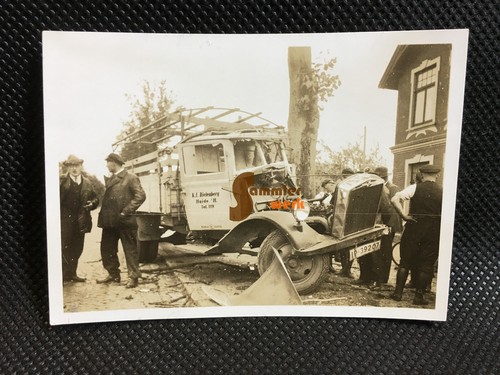 Altes foto lkw unfall - altes, 30er