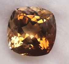 1x Imperial Topas natürlich facettiert 16,34 ct – Goldbraun – Zertifikat IGE