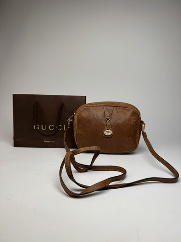 Vintage gucci leather shoulder - gucci,