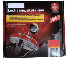 Lochsäge Bohrkrone Stufenlos verstellbar, für Akkuschrauber und Bohrmaschinen