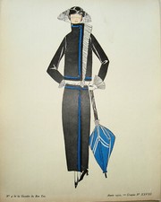 Jugendstil Mode echte Graphik