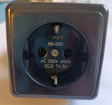 EUTRAC Stromschienen Steckdose Schwarz für 3-Phasenschiene 99-095