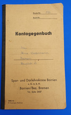 Kontogegenbuch, Spar- und Darlehnskasse Barrien e.G.m.b.H / Bez. Bremen 1964