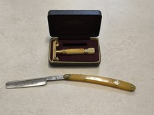Vintage Gillette Gold Tech Rasierer Rasiermesser Puma  Spezial Solingen Konvolut