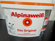 Alpina Alpinaweiß Wand und Innen Farbe - 10 L, Weiß/Matt (786825)
