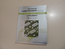 1995 Werkstatthandbuch Schaltpläne Erg. Toyota Land Cruiser J8 FZJ HZJ  HDJ 80