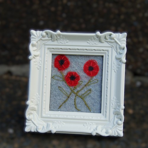 Mohnblumen gerahmtes bild - gerahmtes,