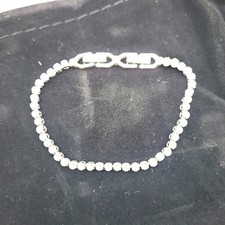 Swarovski Emily Armband, Rhodiniertesmit Strahlend - 1x Steinchen fehlt