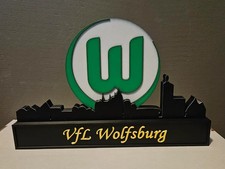 VfL Wolfsburg with skyline of