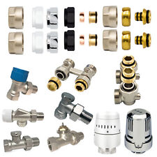 Ventil Heizkörper Thermostatventil Hahnblock Thermostatkopf Eurokonus Zulauf