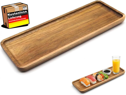 Holztablett akazie rechteckig - akazie,