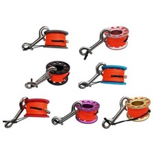 Scuba Tauchen Aluminium Legierung Finger Reel Spool Befestigt Mit