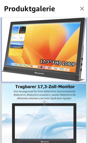 Zoll 60hz tragbarer - 17,3,