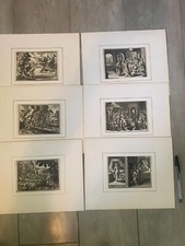 Konvolut 9 alte Stiche -