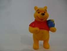 Sammelfigur / Winnie Puuh mit blauem Honigtopf lächelnd - 45 mm