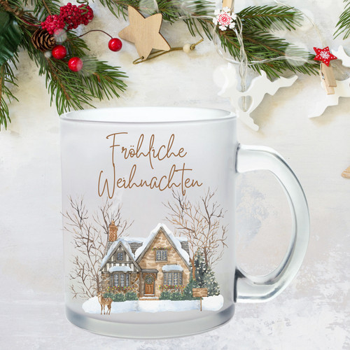 Weihnachtstasse aus glas - aus,