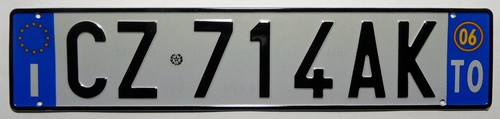 Nummernschild europa - nummernschild,