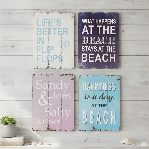 4er set wandbilder strand - 4er,