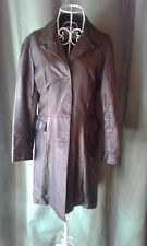 Echter Vintage - Ledermantel aus London der 90er Jahre - figurbetonend - Gothic