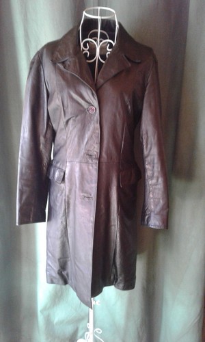 Echter vintage ledermantel - echter,