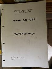 Fendt Favorit 382 - 385  Hydraulikanlage