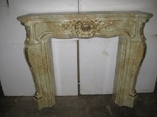 Barock Kaminverkleidung "Farbmarmoriert" Kaminumrandung  Kamin Breite140cm Nr124