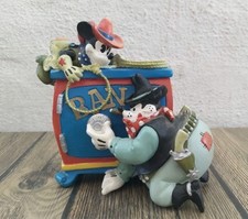 Spardose Mickey Maus Und Kater Carlo Tresor Cowboy Disney Art Vintage 