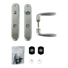 HOPPE 2949527 Drückergarnitur Verona-auf Langschild WC Entfernung 90mm 37-42mm