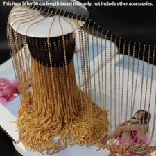 Perlen Rand Quasten Kette Trimmen Fransen Rand Nähen Band DIY Kostüm