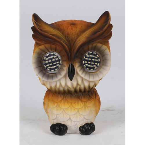 Solar eule gartenfigur - 6x,