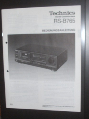 Technics b765 - technics, rs-b765