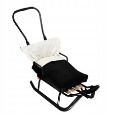 Schlitten Metall mit Lehne