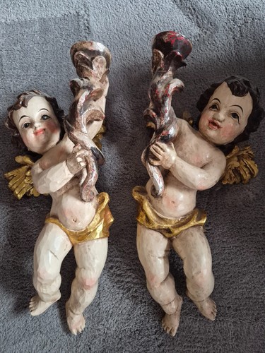 Antike engel putti - putti, holz