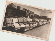 Polster Sessel Parade "Weihnachten 1956" historische Photo Postkarte Möbelhaus ?