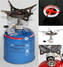 Tragbarer Campingkocher 1800W – Faltbarer Edelstahlbrenner mit 500g Kartusche