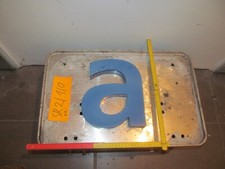 alter großer blauer Alu Buchstabe " kleines a " Werbung ca.24 cm hoch ca3cm dick